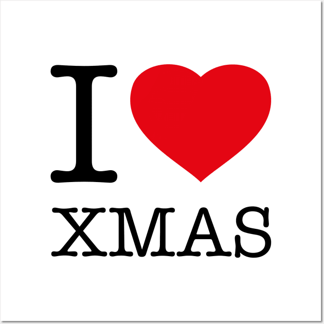 I LOVE XMAS Wall Art by eyesblau